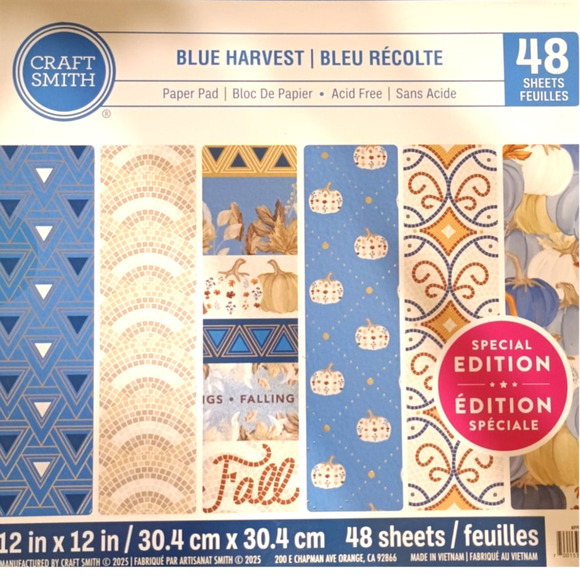 Blue Harvest Pumpkin 6x6 Cardstock Mini Kit 40+ Pcs - Picture 8 of 8